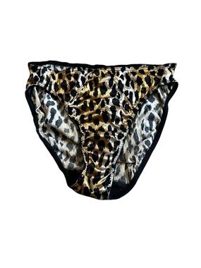 Vintage Victoria’s Secret Second Skin Satin Leopard Bikini Panty